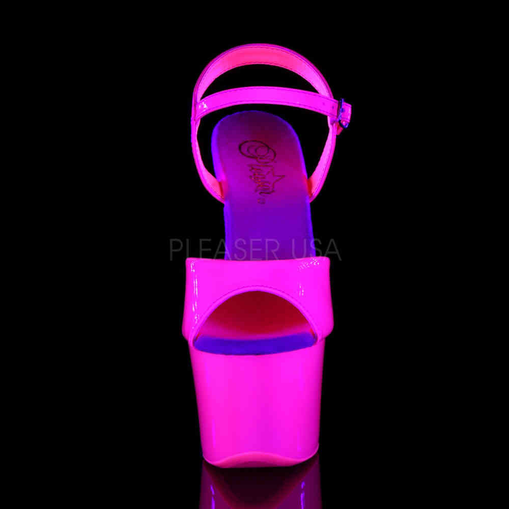 Pleaser - SKY-309UV Sandale à bride à la cheville, Pole dance chaussures - Chaussures de pole dance - 36 Shoes - Rose